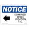 Signmission OSHA Sign, Confined Space Location Tag, 10in X 7in Alum, 10" W, 7" H, Landscape, OS-NS-A-710-L-10783 OS-NS-A-710-L-10783 - alternate 1